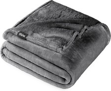 Bare Home Fleece Blanket - Twin/Twin Extra Long - Ultra-Soft Lightweight for Bed