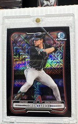 Bowman Chrome 2026 Corbin Carroll Black Mojo 2/10 Card #80 Dbacks
