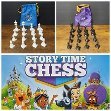 Story Time Game Replacement Black & White Chess Pieces Only