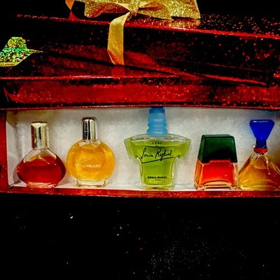 5X VTG Women Perfume's & EDT Rykiel Smith Revlon Norell Claiborne EZ-Gift-Boxed