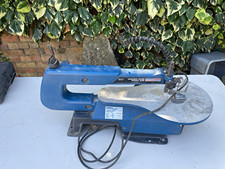 Sealey SM1302 Variable Speed Scroll Saw 230V Corded Electric for Wood Blue/Grey