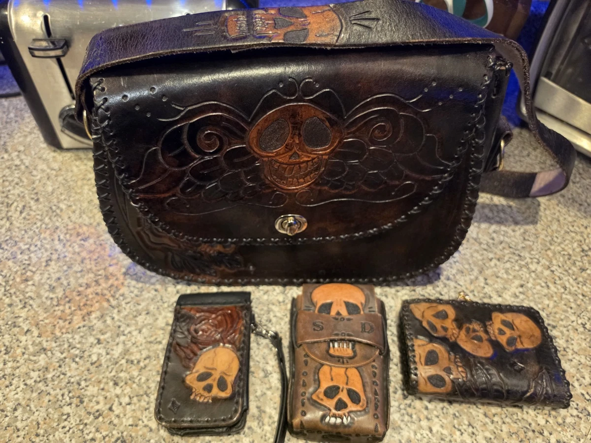 Leather Exterior Skull Bags & Handbags for Women for sale | eBay