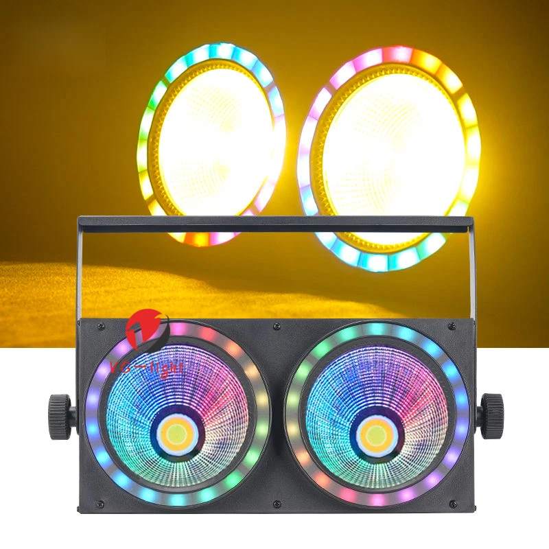 200W COB LED Par Light DMX Stage DJ Audience Blinder Light Warm+Cool White - Image 2 of 4