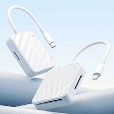 4 in 1 Type-C Smart Media M2 SD SM XD Memory Card Reader Adapter White