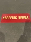 Vintage Metal Sign SLEEPING ROOMS
