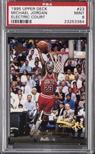 1995-96 UPPER DECK ELECTRIC COURT #23 MICHAEL JORDAN PSA 9