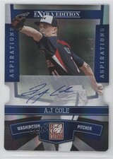 2010 Donruss Elite Extra Edition Aspirations Die-Cut Signatures AJ Cole Auto 2u8