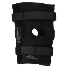 DonJoy Deluxe Hinged Knee Brace, Drytex Wrap Around, Open Popliteal, Large
