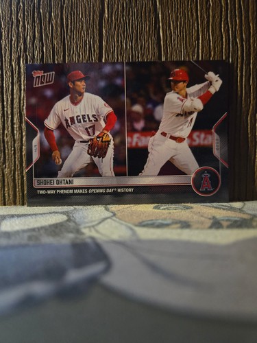 2022 Topps Now Shohei Ohtani Los Angeles Angels Two-Way Phenom Makes History #6