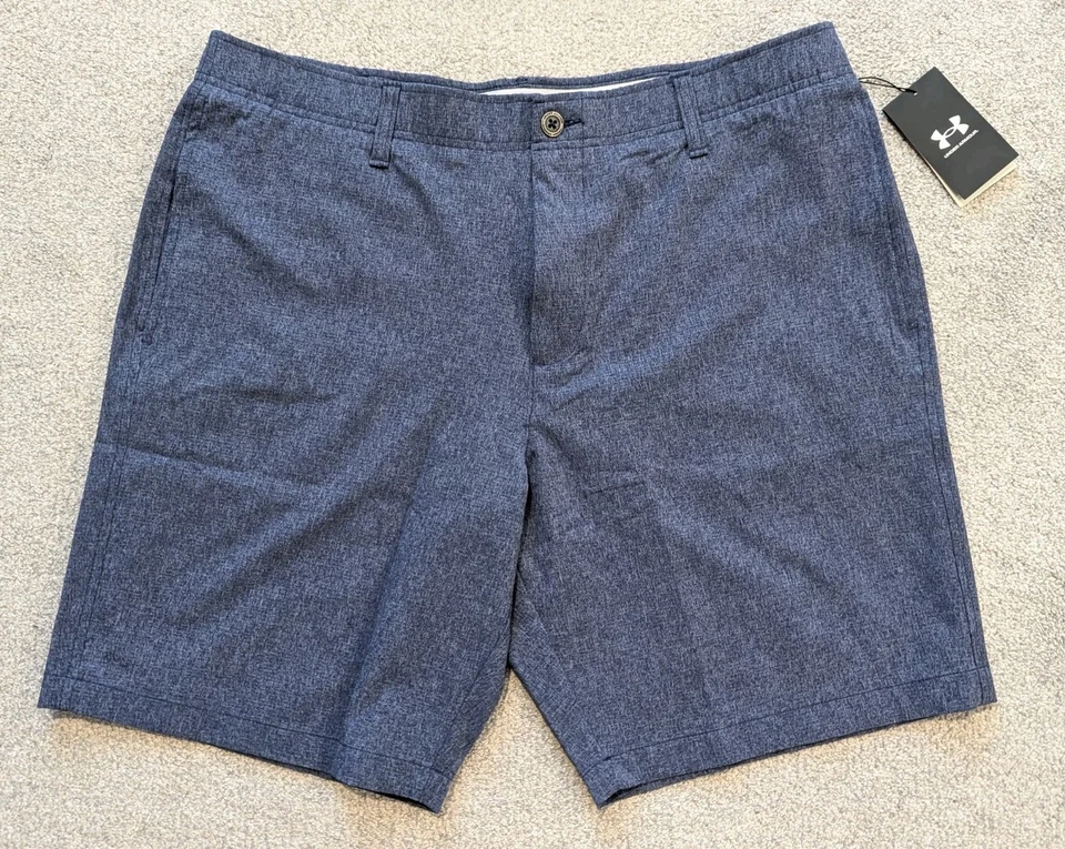 Pantalones cortos de golf Under Armour para hombre con ventilación 38 azul marino elásticos 1377359 nuevos con etiquetas Foto 2 de 4