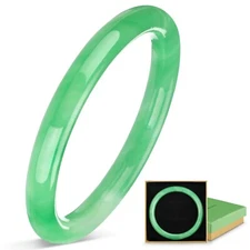 2.44 Inch Natural Jade Bangle Bracelet for Women Elegant Jade Bangle Bracelet...