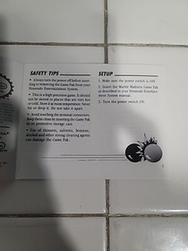 MARBLE MADNESS : (NES , 1988) = **INSTRUCTION MANUAL ONLY**