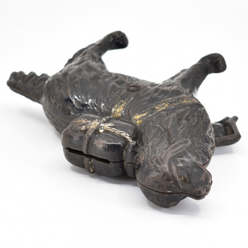 Antiguo banco de hierro fundido I Hear a Call St. Bernard perro de rescate 8" Moore #437 - Imagen 6 de 6