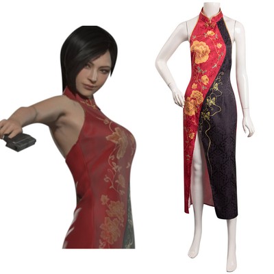 Resident Evil 4 Remake Ada Wong Cosplay Costume Tops Halloween