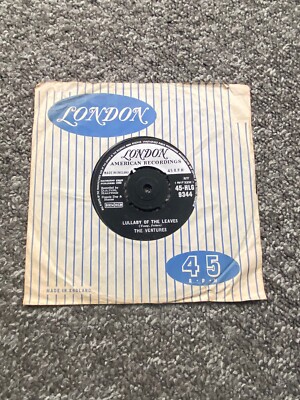 THE VENTURES- Ginchy / Lullaby Of The Leaves 7'' UK 1960 Single *EX** Surf Rock