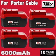 Pack 18 Volt 6.0/3.0Ah Lithium Battery for Porter Cable 18V PC18BLX PC18BL Tool