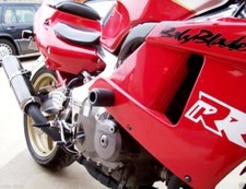 R&G RACING BLACK CLASSIC STYLE CRASH BOBBINS HONDA CBR 400 gull arm NC29 1994