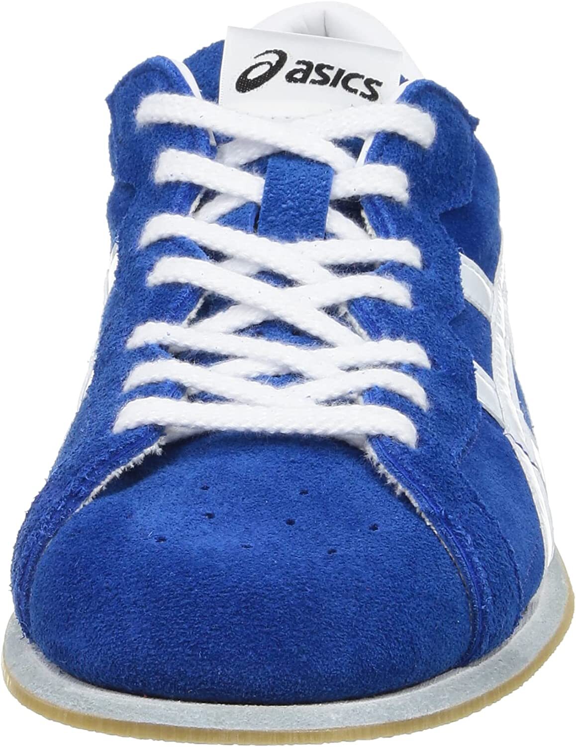 ASICS Weight Lifting Shoes blue white natural leather TOW727