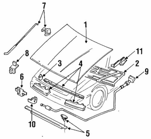 Cable de liberación para Ford Mercury Escort Tracer 1991-2003 (N/P F7CZ-16916-AA)
