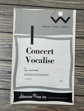 Vintage 1962 Concert Vocalist Sheet Music Waring Choral Series Lou Hayward