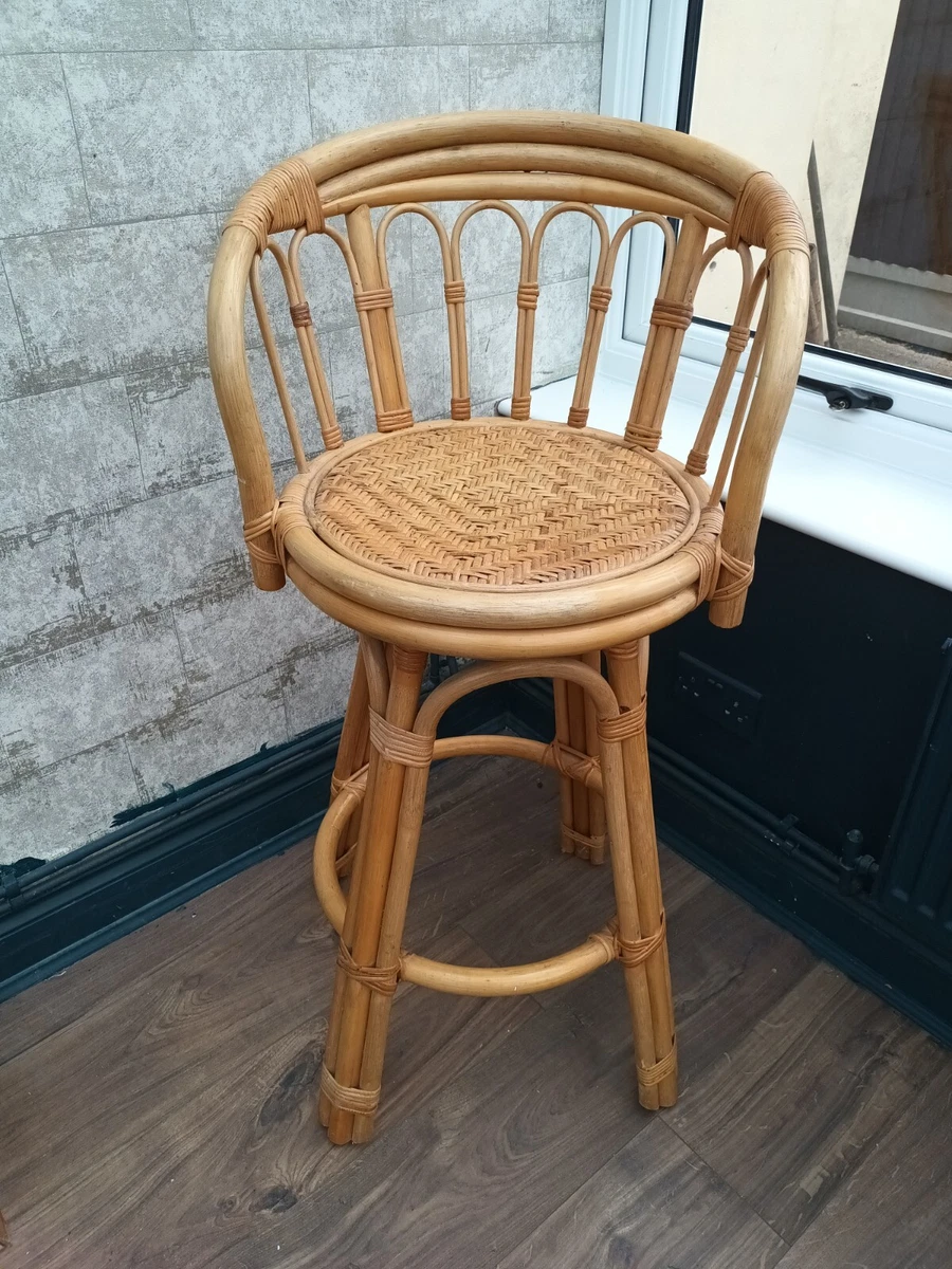Unique Bamboo Wicker Bar Stool Bar Stool Tiki Bar Stool Garden