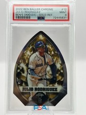 JULIO RODRIGUEZ 2022 TOPPS CHROME BEN BALLER DIAMOND CUT GOLD REF 21/50 PSA 9 JC