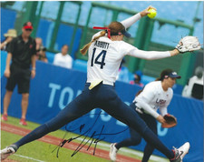 MONICA ABBOTT Signed 8.5 x 11 Photo Signed REPRINT Softball USA Olympics