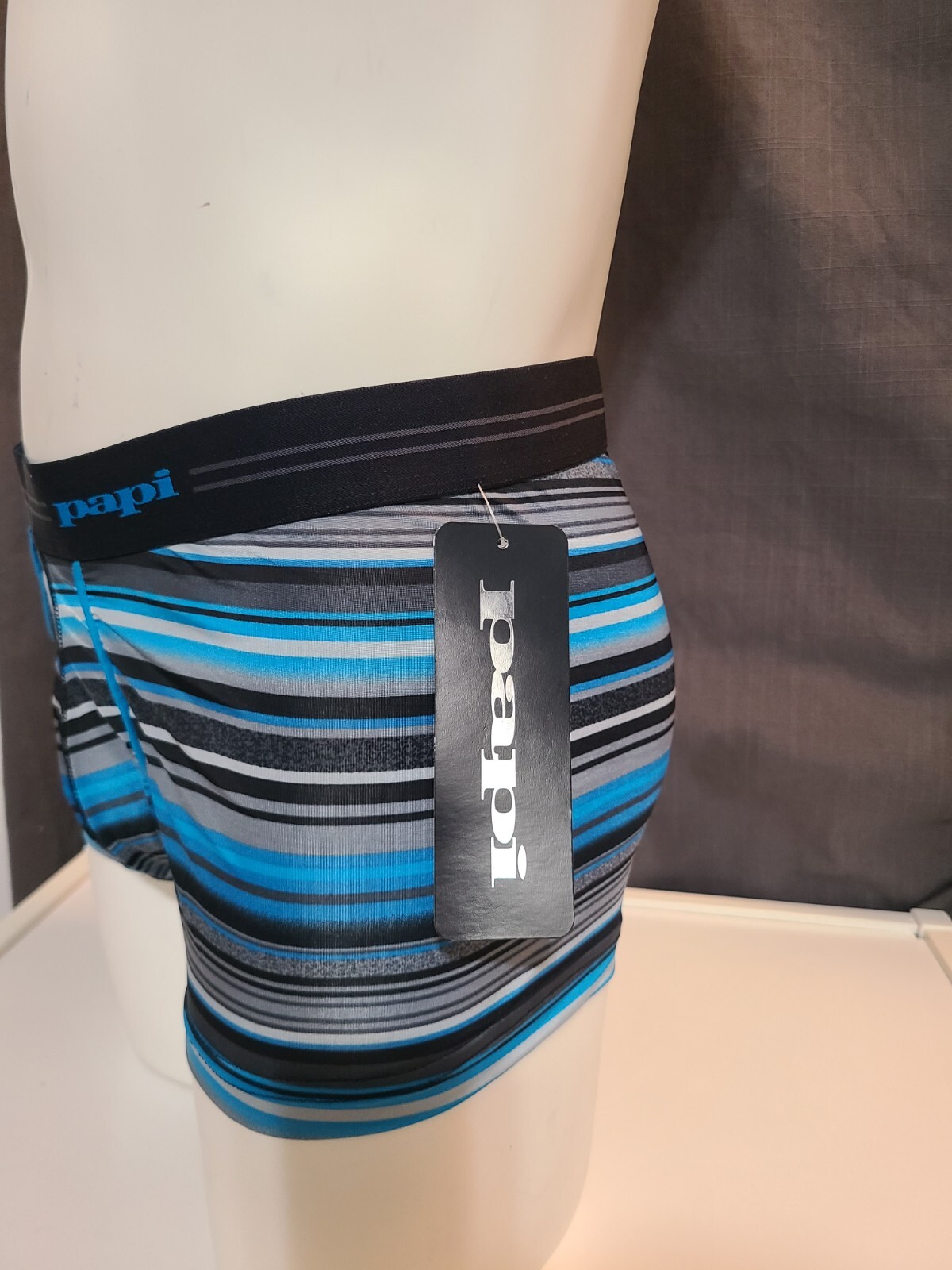PAPI MEN'S Premium Microfiber Equipo Style Brazilian Trunk Black Size