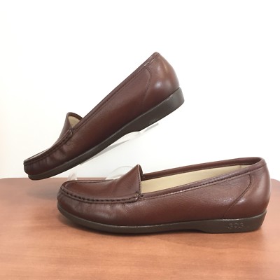SAS Brown Leather Simplify Slip On Shoes Tripad Comfort  display picture 1
