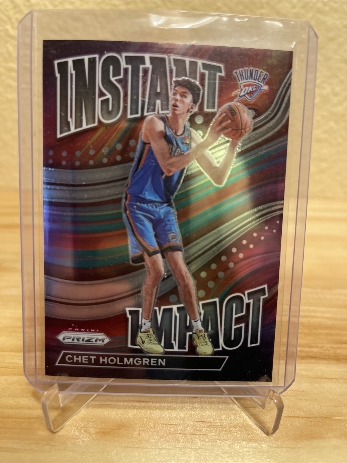 2022-23 Panini Prizm Chet Holmgren Instant Impact Insert Prizm Rookie Card #2 RC