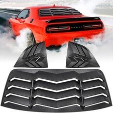 Rearside Window Louver For Dodge Challenger 2008-23 Windshield Sun Shade Cover Rearside Window Louver For Dodge Challenger 2008-23 Windshield Sun Shade Cover