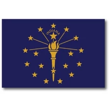 Magnet Me Up Indiana Car Magnet Decal US State Flag 4x6 Refrigerator Locker SUV