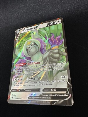 oranguru v pokemon card value Pokmon TCG EUIC champion wins finals without using an attack Ability  Order Once during your turn Oranguru V Astral Radiance 133/189