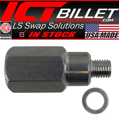 SBC to LS Swap Coolant Temperature Sensor Adapter 1/2''-14 NPT Water LS1 LSX LS3