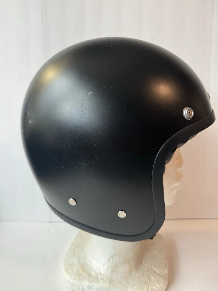 AGV 摩托车 摩托车 经典 复古 头盔 传奇 X70 单色 黑色 尺寸 MS(56) — 第 2/4 张图片