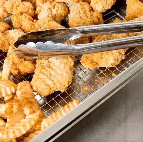 12 PACK 10" x 18" Full Size Cooling Rack Grease Release Drain Food Pan Grate - 第 6/12 張圖片