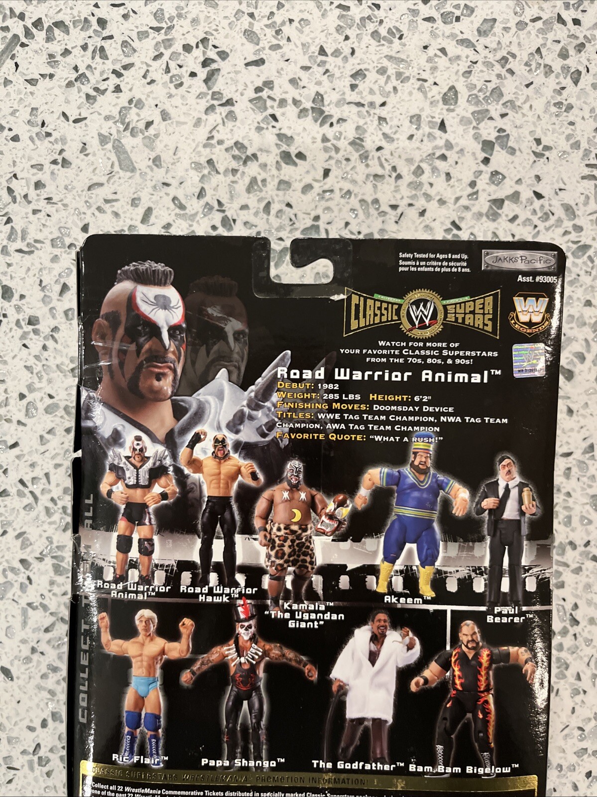 WWE Jakks Pacific Classic Superstars Series 9 Road Warrior Animal New Sealed 