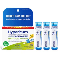 Boiron Hypericum Perforatum Homeopathic Medicine 30C, 3 Tubes, 240 Pellets