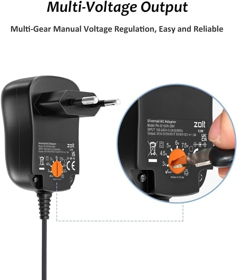 Multifunktional | 8-Stecker Netzteil | 12W Leistung - Bild 2 von 4