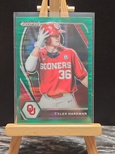 2021 Panini Prizm Draft Picks - Green Pulsar Prizm #PDP153 Tyler Hardman (RC)