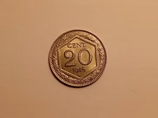 Moneta 20 centesimi esagono 1918 1919 1920 Vittorio Emanuele III Regno d'Italia