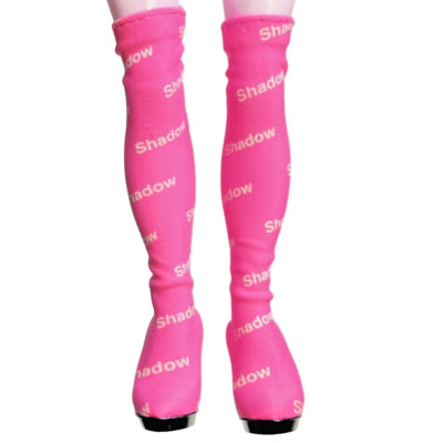 Rainbow  Shadow High Mara Pinkett Doll Neon Pink Thigh High Tall Boots Shoes
