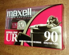 Maxell UR 90 Blank Audio Cassette Tapes New Sealed Type I Normal Bias