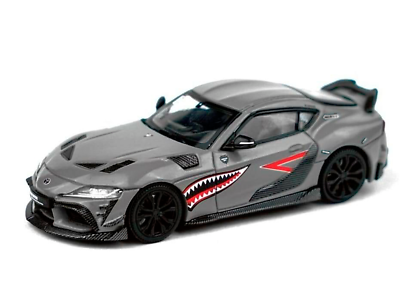 TOYOTA SUPRA DARWINPRO 66G NWB GRAY 1/64 DIECAST MODEL BY POP RACE
