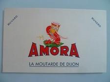 BUVARD PUBLICITAIRE ANCIEN / MOUTARDE AMORA MOUTARDE DE DIJON N° 4