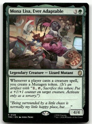 Mona Lisa, Ever Adaptable Commander Teenage Mutant Ninja Turtles MTG NM