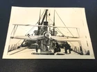 Real Pre-WW2 Photo (5" x 3 1/2") of USCG Cutter at sea w/ biplane loaded onboard