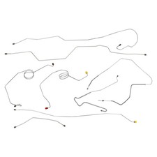 1974 Ford Truck F100 Power Disc 2wd Long Bed Brake Line Kit 8pc Stainless