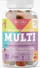 The Complete Kids Multi - Vitamin A, Folate, Zinc Gummies Ex 7/26 FREE FAST SHIP