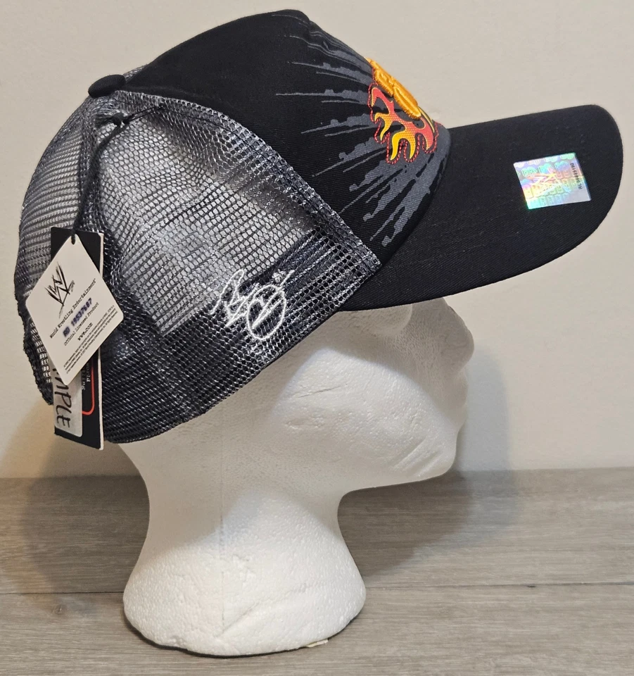 WWE Wrestlemania Randy Orton Trucker Sombrero Gris Muestra Sombrero Ajustable Nuevo de Lote Antiguo Sin Etiquetas Foto 2 de 4